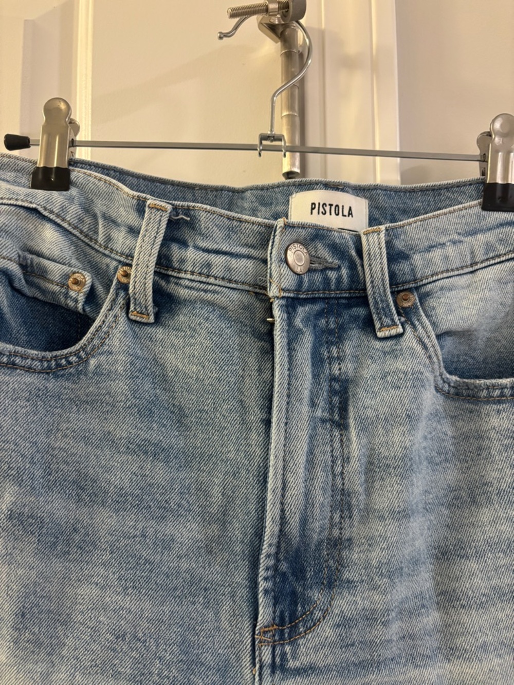 Pistola Lana Crop Wide Leg Jeans in Snowcat  - OBO - Picture 10 of 10